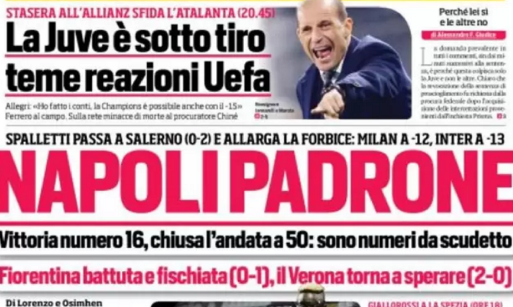 Rassegna Stampa Juve Prime Pagine Quotidiani Sportivi Gennaio