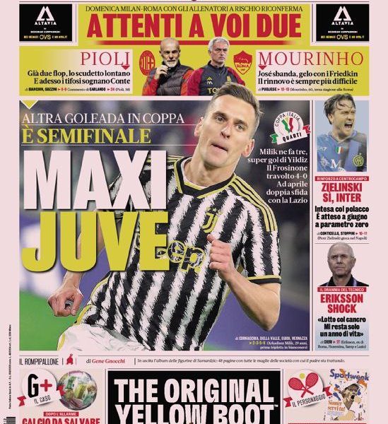 Rassegna Stampa Juve Prime Pagine Quotidiani Gennaio