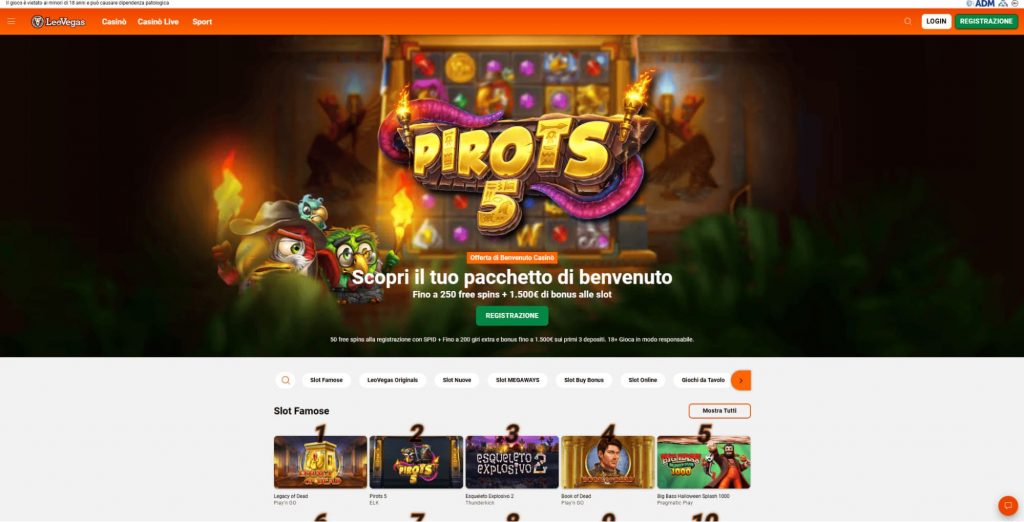 bookmaker LeoVegas
