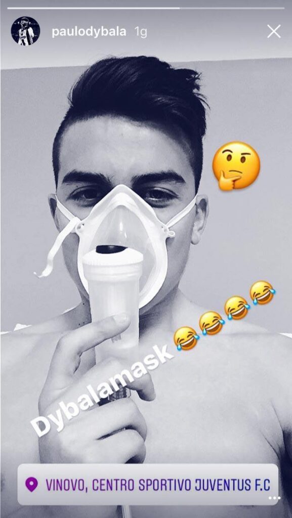 dybala mask instagram da vinovo