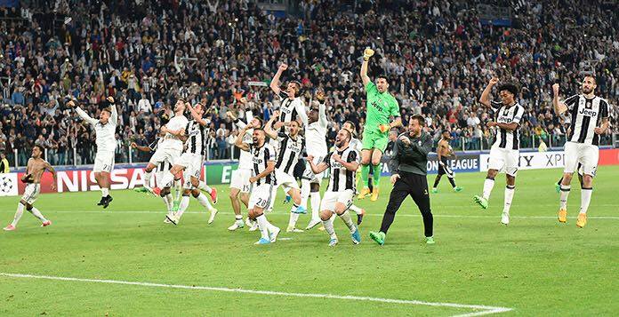 esultanza juventus monaco 2017 champions 2