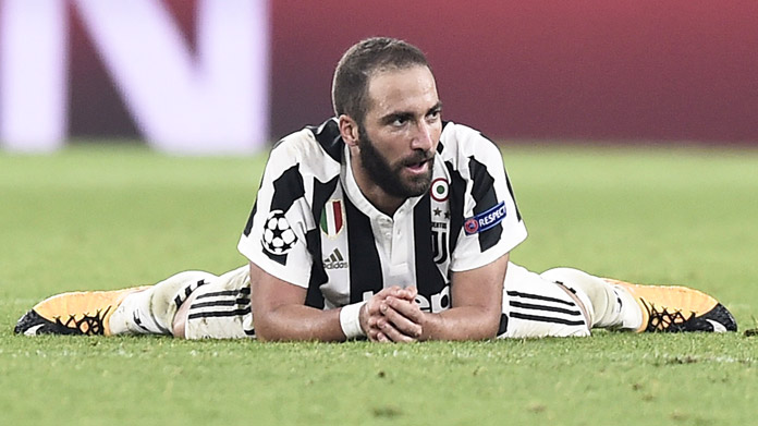 higuain delusione juventus sporting ottobre 2017