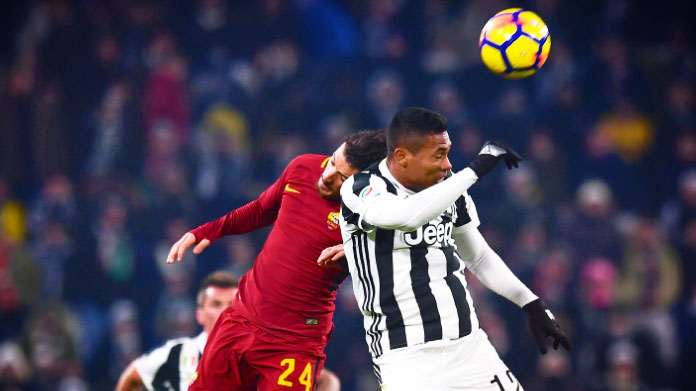 florenzi alex sandro juventus roma dicembre 2017