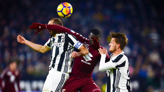 chiellini niang rugani juventus torino gennaio 2018