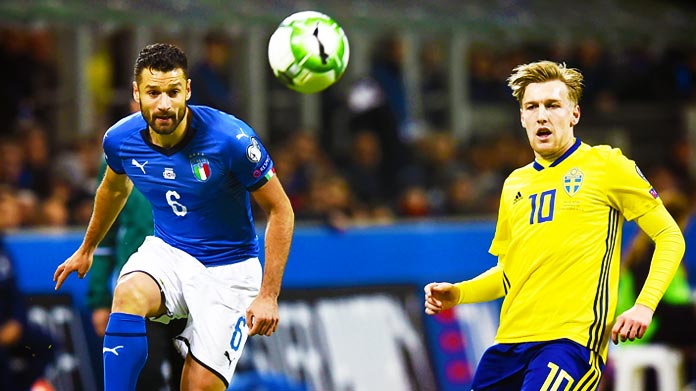 candreva forsberg italia svezia novembre 2017