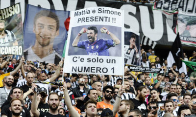 striscione tifosi juve buffon