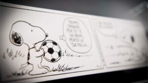 calcio e fumetti snoopy