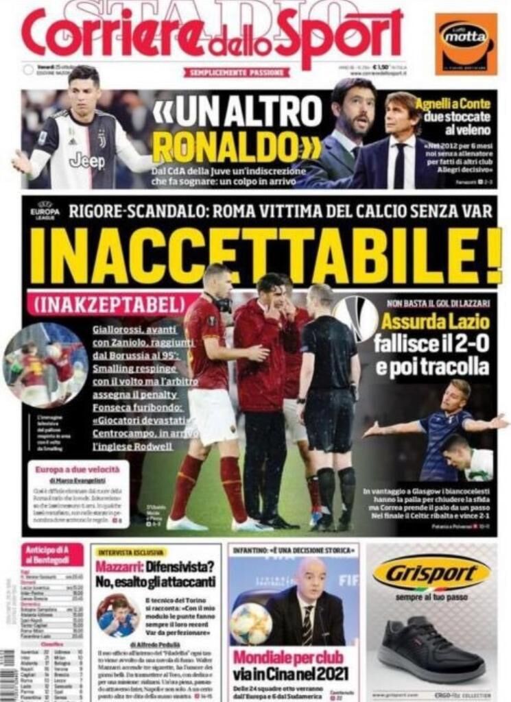 corriere 25 ottobre