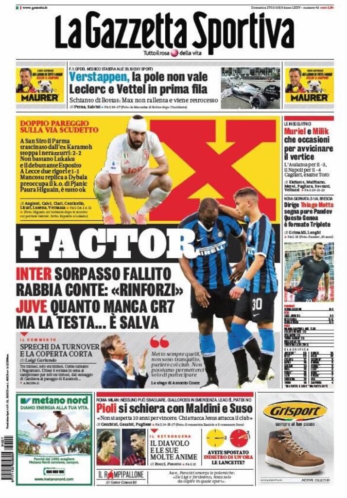 gazzetta 27 ottobre