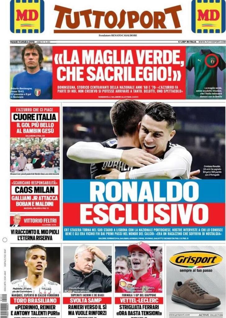 tuttosport 11 ottobre