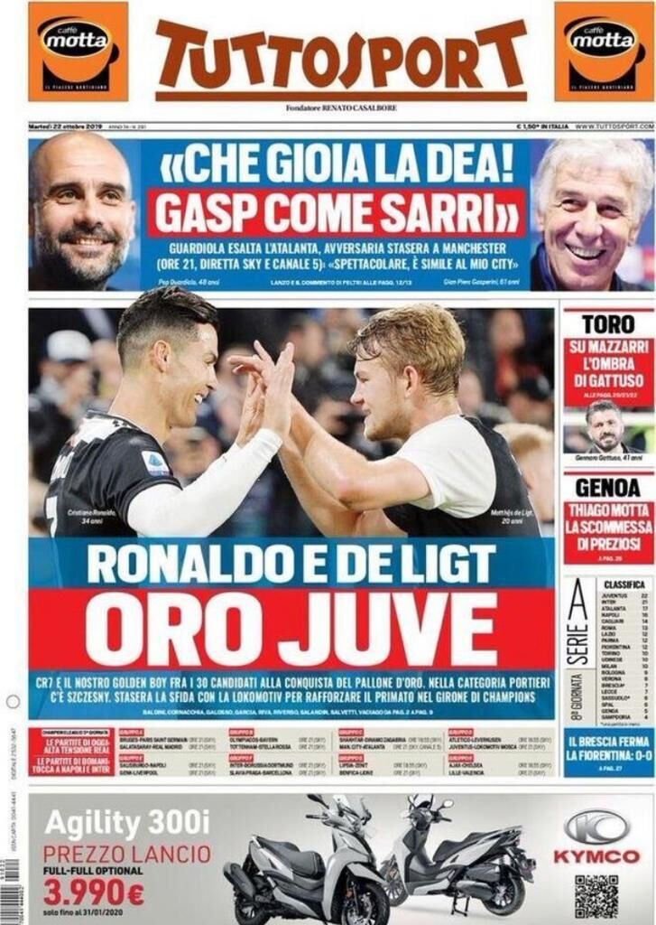 tuttosport 22 ottobre