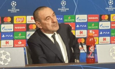 sarri lione juve conferenza stampa champions