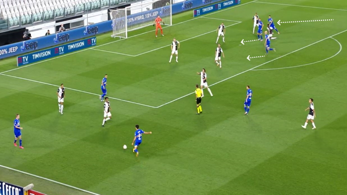 juve sampdoria cross 1