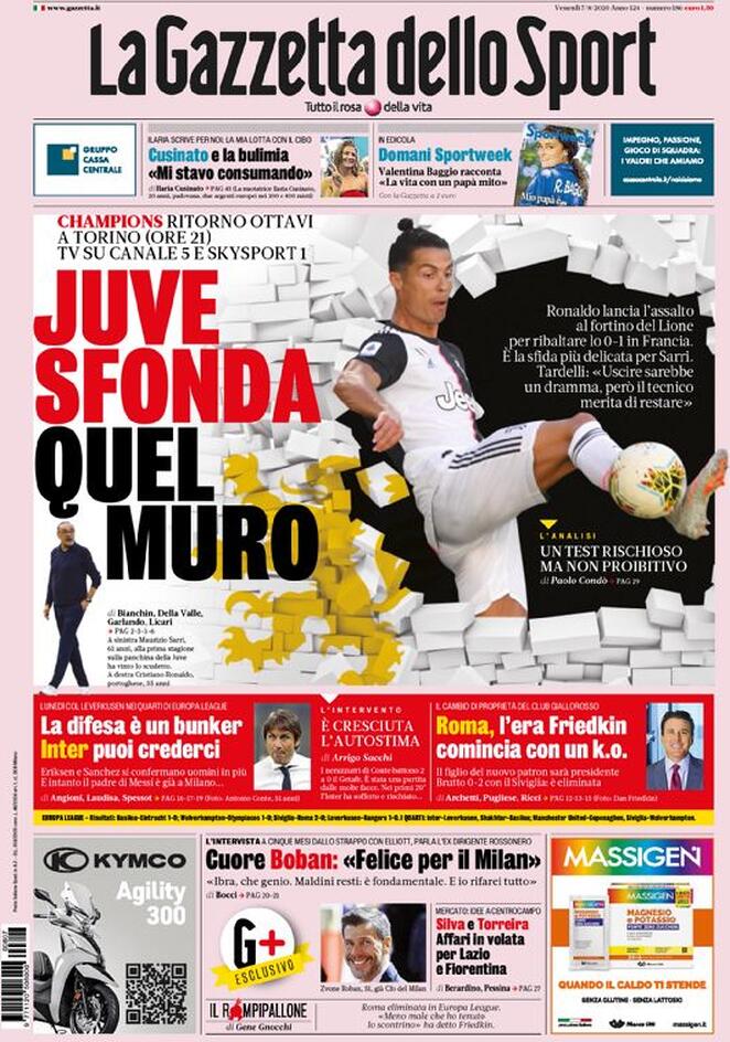 la gazzetta dello sport 2020 08 07 5f2c8988740fe