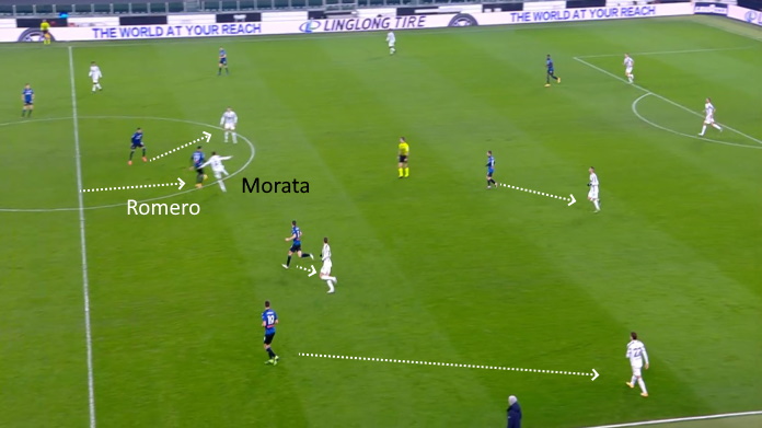 juve dea secondo tempo morata errore