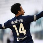 McKennie Juve Bologna esultanza