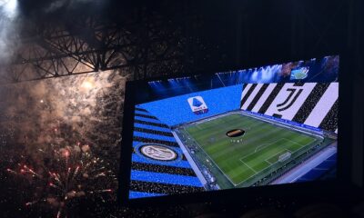 san siro inter juve fuochi artificiali