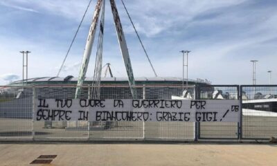 striscione juve buffon