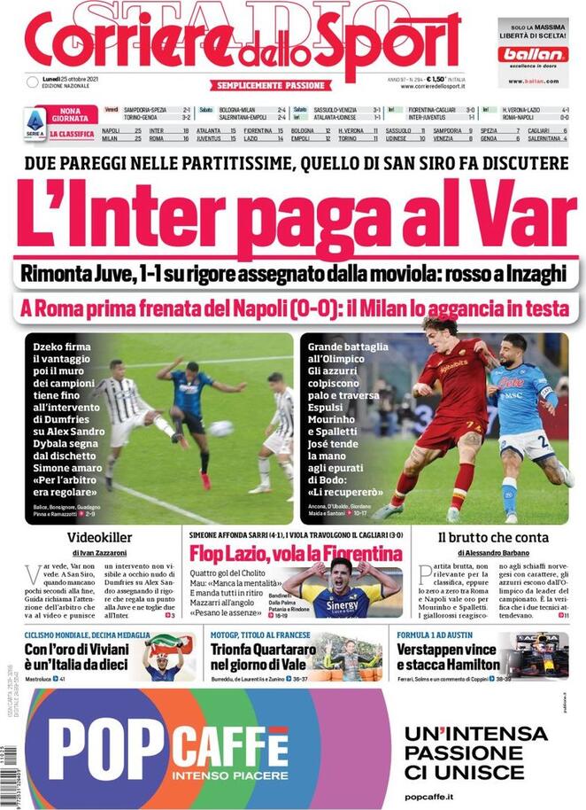 corriere dello sport 2021 10 25 6175e178d6bbd