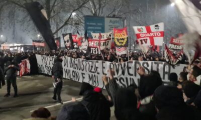 striscione tifosi milan