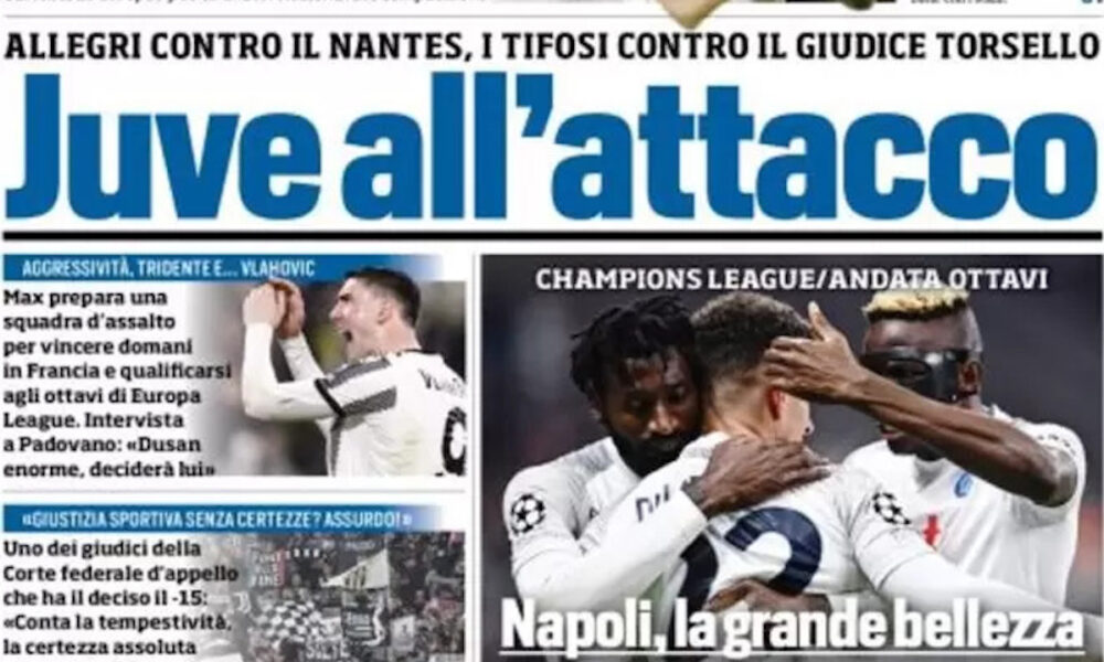 Rassegna Stampa Juve: Prime Pagine 22 Febbraio 2023