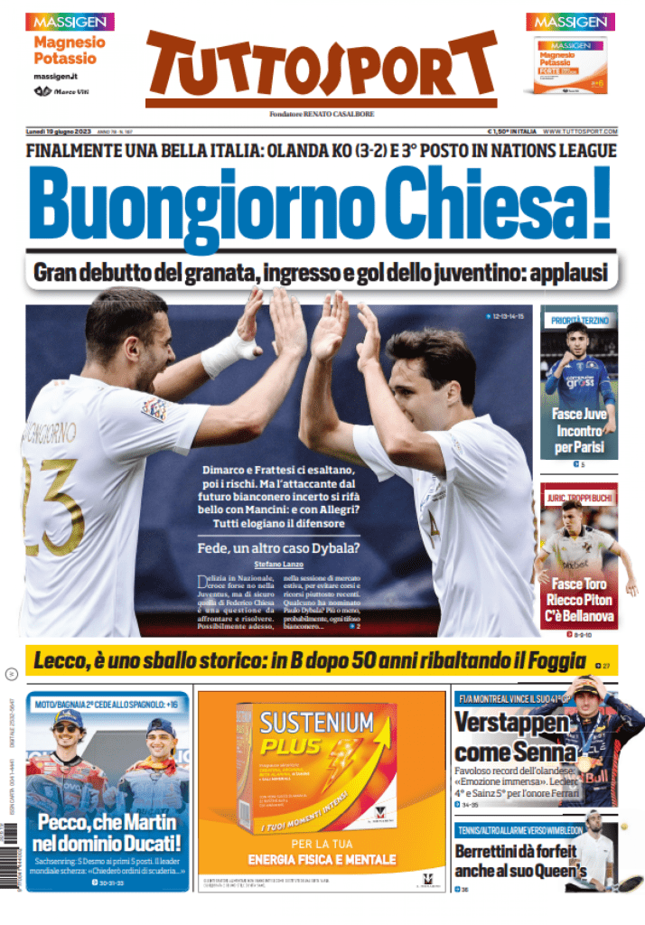 tuttosport 18 giugno