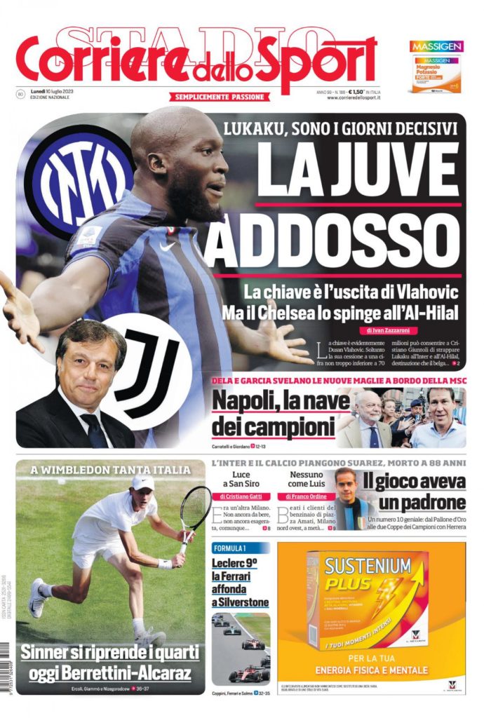 Rassegna stampa Juve: prime pagine quotidiani sportivi – 10 luglio 2023