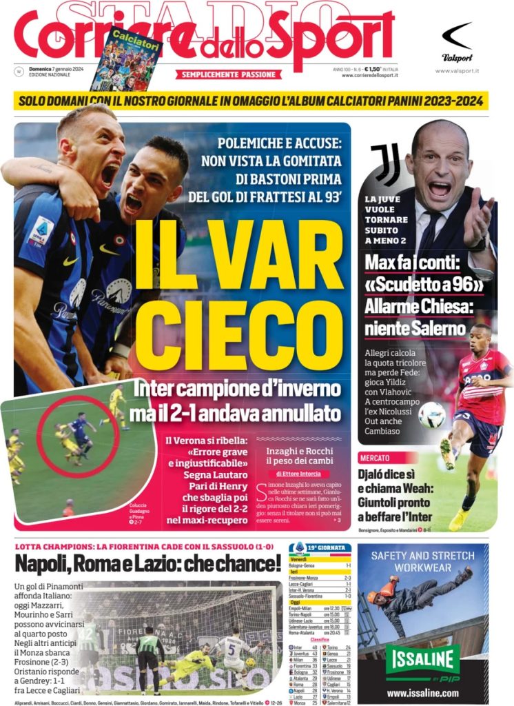 corriere dello sport 011201915