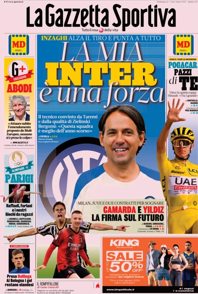 la gazzetta dello sport 050803483