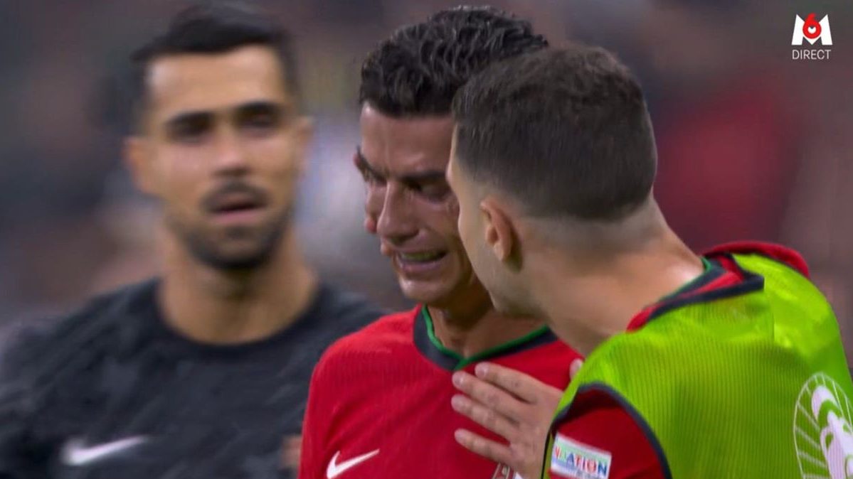 ronaldo lacrime portogallo slovenia