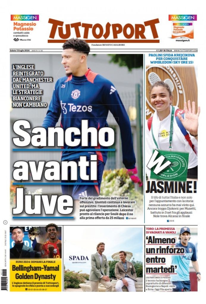 tuttosport 13 luglio 2024 1