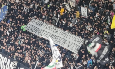 striscione juve