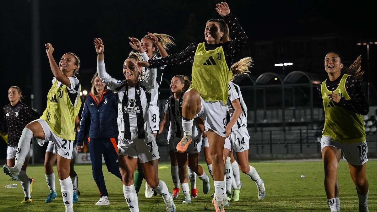 Esultanza Juventus Women