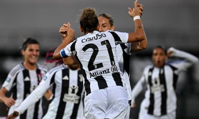 Esultanza Juventus Women Caruso