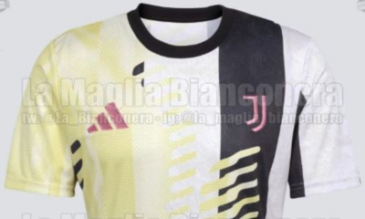 Seconda maglia pre-match Juve 2024/25