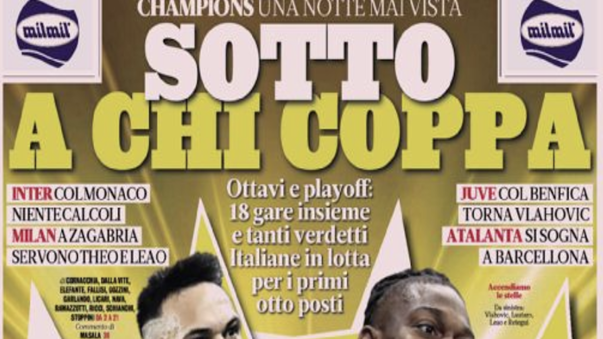 Rassegna stampa Juve: prime pagine quotidiani – 29 gennaio