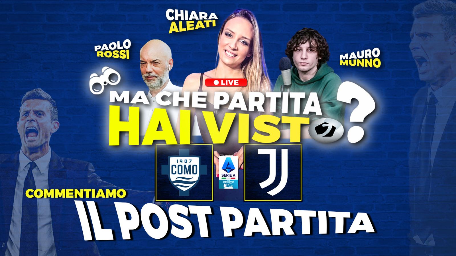 Como Juve, “Ma che partita hai visto?”: LIVE il post gara su Juventusnews24 con Paolo Rossi, Chiara Aleati e Mauro Munno – VIDEO