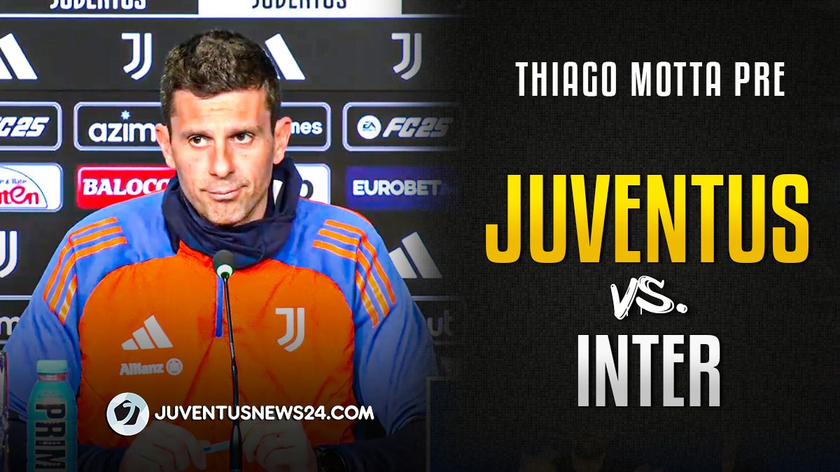 Conferenza stampa Thiago Motta pre Juve Inter: il VIDEO con le parole del tecnico bianconero