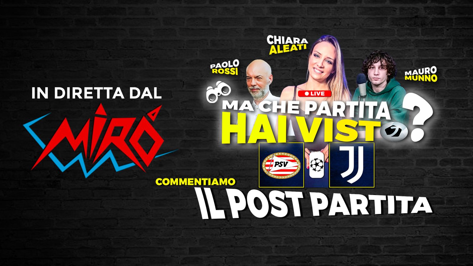 Psv Juve, “Ma che partita hai visto?”: LIVE il post gara su Juventusnews24 con Paolo Rossi, Chiara Aleati e Mauro Munno – VIDEO